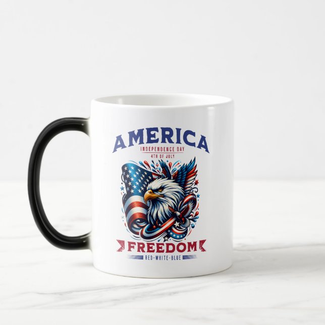 Caneca Mágica 4 de julho de American Eagle Sublimation-61901 (Esquerda)