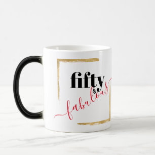 Caneca Mágica 50 e Fabuloso 50º aniversário do Elegante