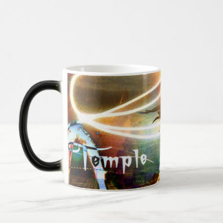 Caneca Mágica 5o Preto do fogo Mug2 da dimensão/Morphing