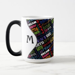 Caneca Mágica 60ª Festa de aniversário Personalizada Monograma