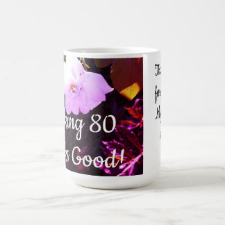 Caneca Mágica 80 Citação Uma Imagem de Rosa Frente Verso Foto 