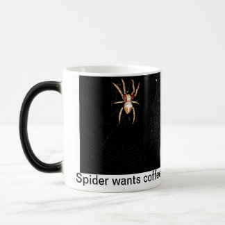 Caneca Mágica A aranha quer o café