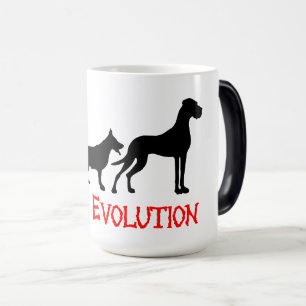 Caneca Mágica A evolução dos Dogues Alemães é engraçada