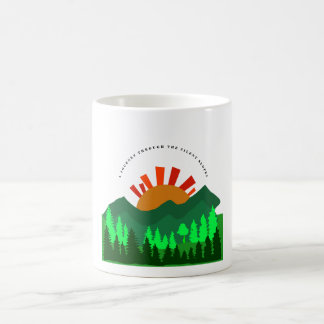 Caneca Mágica A Journey Through the Silent Slopes Retro Mountain