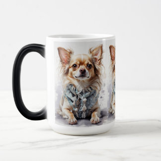 Caneca Mágica A Mug Do Log De Cachorro Quirky"Paws & sips