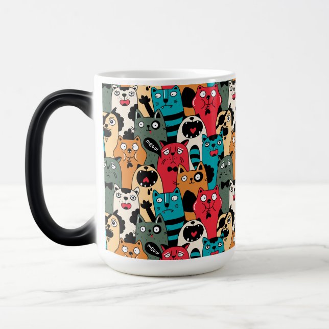 Caneca Mágica A multidão de gatos (Esquerda)