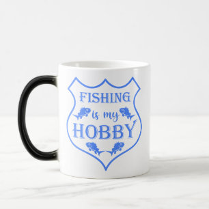 Caneca Mágica A pesca é a minha citação do escudo hobby na crist