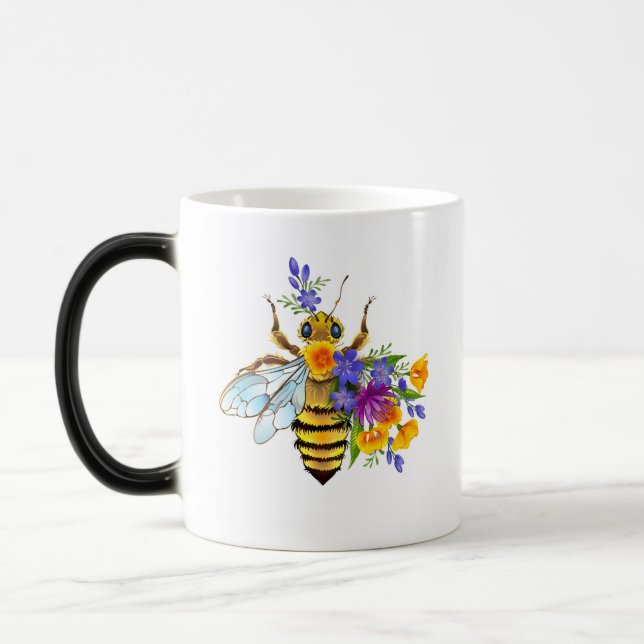 Caneca Mágica Abeia flor com plantas silvestres (Esquerda)