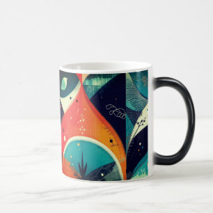 Caneca Mágica Abstração Gráfica