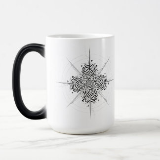 Caneca Mágica Abstract Calligraphy Compass - Premium Ceramic Mug