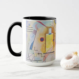 Caneca Mágica Abstrata Amarelo Vermelho Azul Kandi