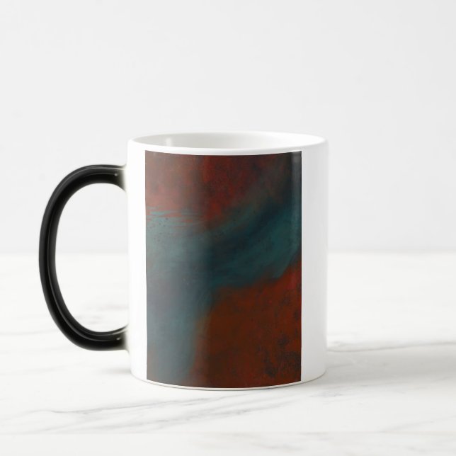 Caneca Mágica Abstrato 1: Vermelho e azul (Esquerda)