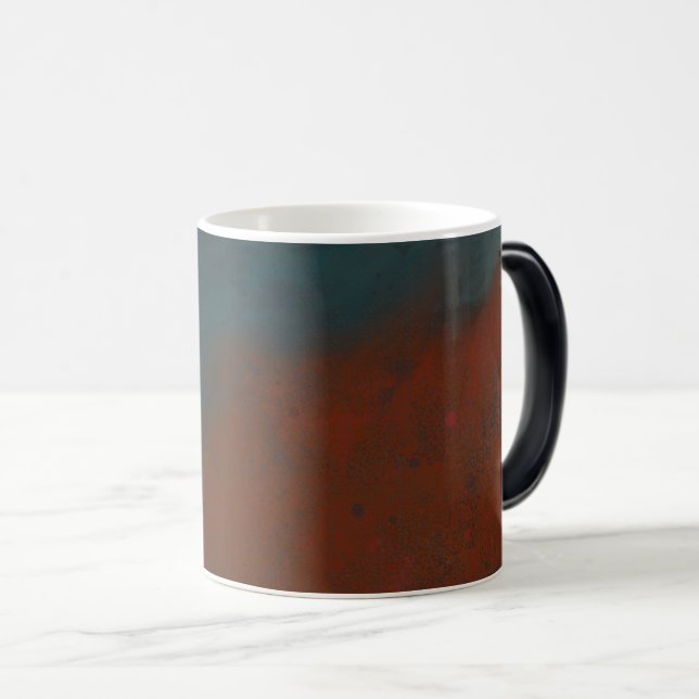 Caneca Mágica Abstrato 1: Vermelho e azul (Frente Esquerda)