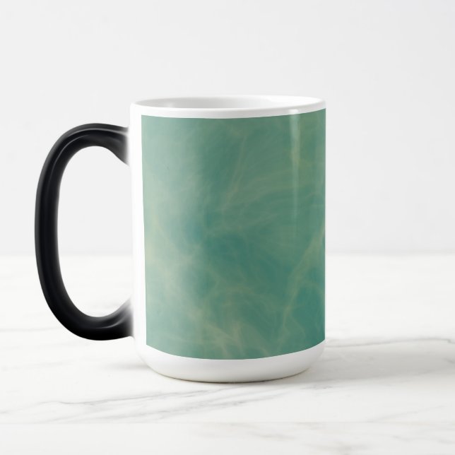 Caneca Mágica abstrato de mármore verde (Esquerda)