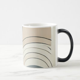 Caneca Mágica Abstrato de Morphing Mug minimalista