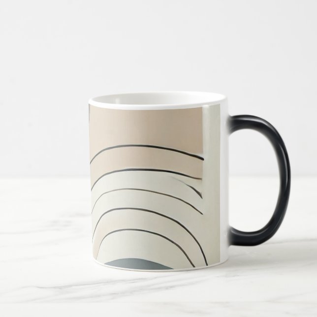 Caneca Mágica Abstrato de Morphing Mug minimalista (Direita)