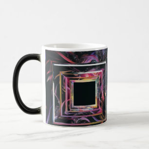 Caneca Mágica Abstrato Geométrico Morphing Mug - Artigo Reveal d