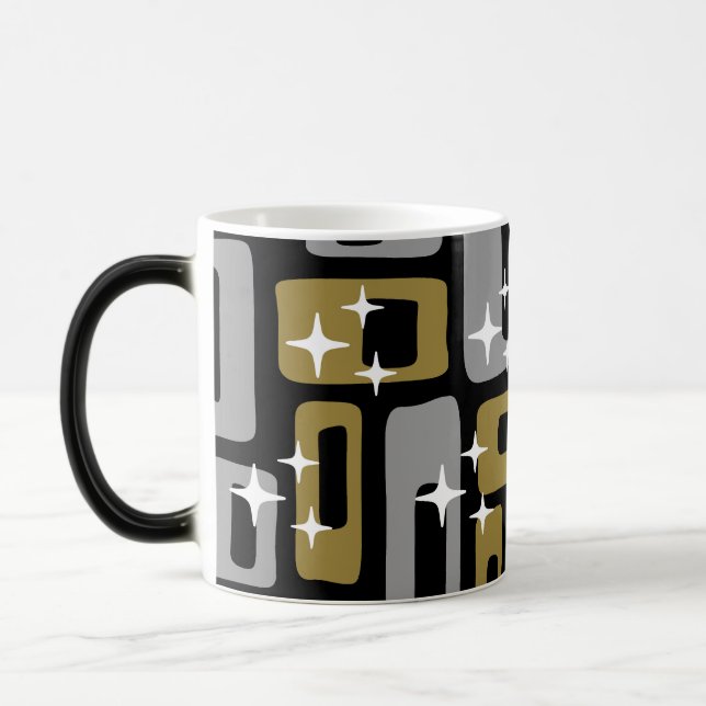 Caneca Mágica Abstrato Moderno do Meio século Retroativo (Esquerda)