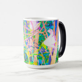 Caneca Mágica Abstrato Oriental Lily no Meu Jardim Rubio