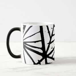 Caneca Mágica Abstrato Triangles Lino Impressão Mug