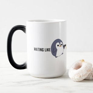 Caneca Mágica "Acasalar como Pinguins Psicóticos" Magic Mug