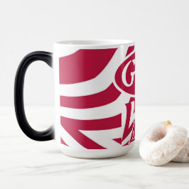 Caneca Mágica Achempong God Is Love Estrela Cor Vermelha e Branc