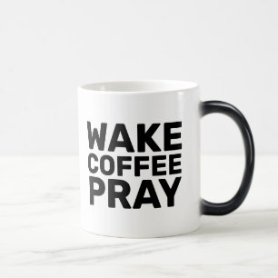 CANECA MÁGICA ACORDAR DE CAFÉ, PRAY MUGS, PRESENTES CRISTÃOS