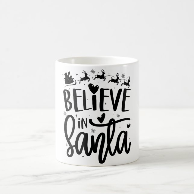 Caneca Mágica Acredite em Papais noeis (Centro)