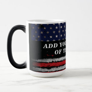 Caneca Mágica Adicione seu próprio texto no sinalizador america