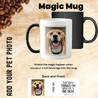 Caneca Mágica Adicione Sua Foto Pet Engraçado