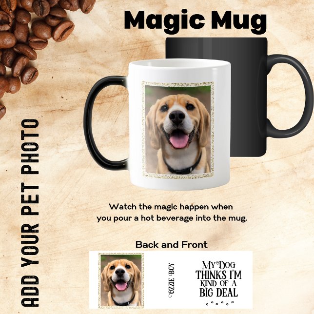 Caneca Mágica Adicione Sua Foto Pet Engraçado (Criador carregado)