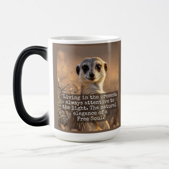 Caneca Mágica Adventurous Meerkat Living (Esquerda)