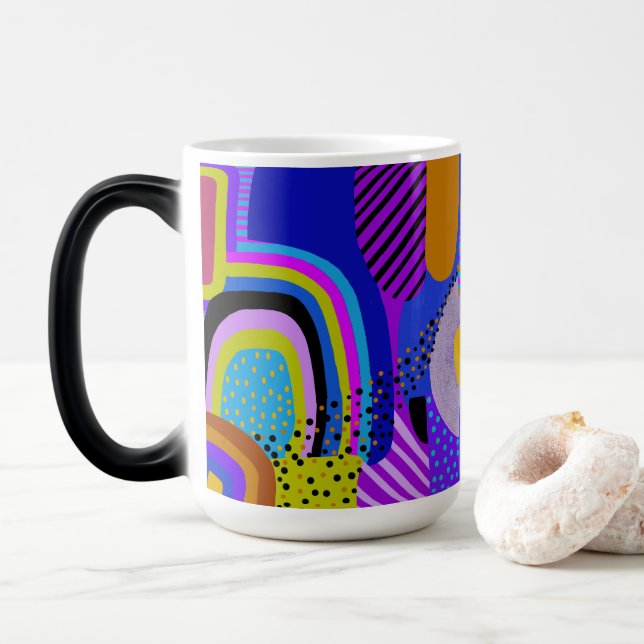 Caneca Mágica African Maximalist Landscape Map (Com Donut)