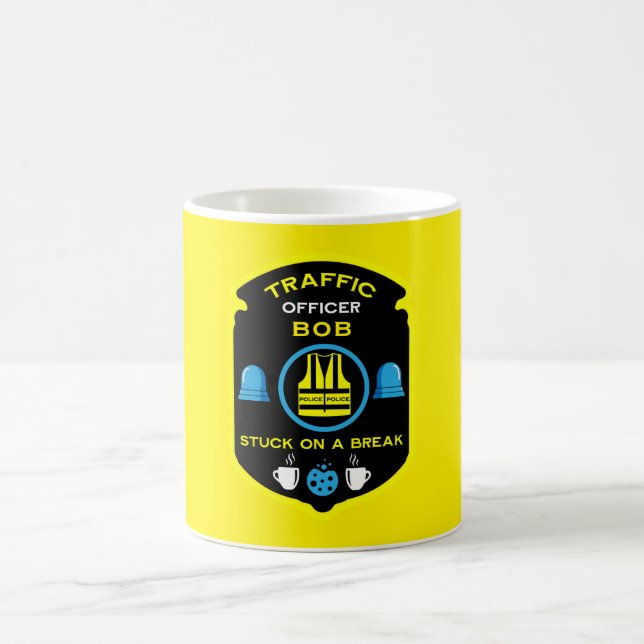 Caneca Mágica Agente de Polícia de Tráfego (Centro)
