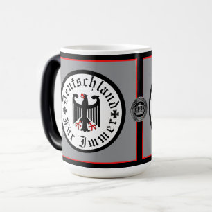 Caneca Mágica Alemanha/Deutschland Para Sempre/águia preta/cruz