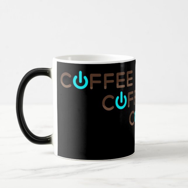 Caneca Mágica Alimentação do café (azul) (Esquerda)