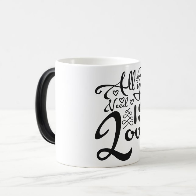 Caneca Mágica all you need is love (Frente Esquerda)