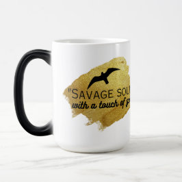 Caneca Mágica "Alma selvagem com um toque de ouro."