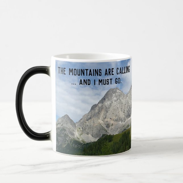 Caneca Mágica Alps Austríacos Com Citação (Esquerda)