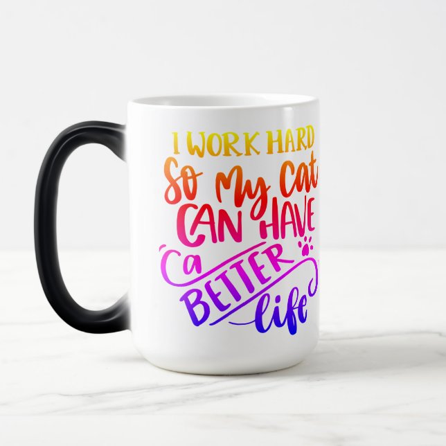 Caneca Mágica Amante de gatos (Esquerda)