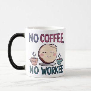 Caneca Mágica amantes do café Mudança de calor Mudança de morfin