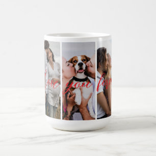 Caneca Mágica Ame Você Para Sempre Personalizar A Colagem De Fot