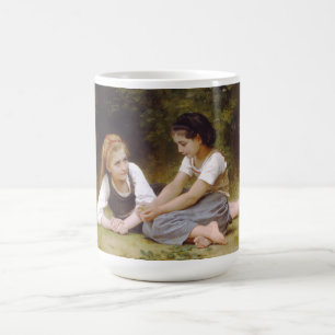 Caneca Mágica Amigas Coletando Nozes, Les Noisettes Bouguereau
