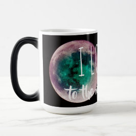 Caneca Mágica Amo-te à Lua e ao Morphed Mug.