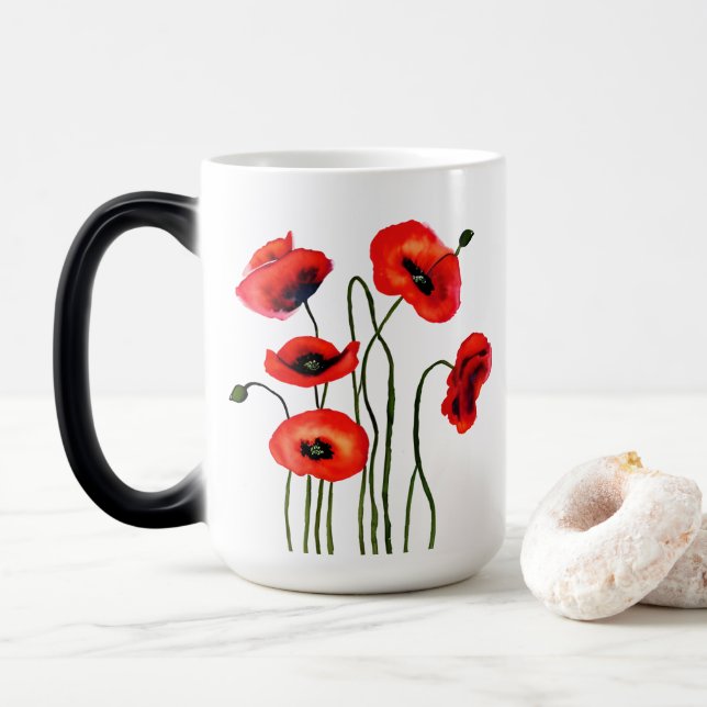 Caneca Mágica Amo-Te Sis | Cápsulas vermelhas aquáticas (Com Donut)
