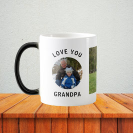 Caneca Mágica Amo Você Vovô Foto Personalizada Personalizada Da