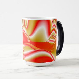 Caneca Mágica Amor e Abstrato 3D Rainbowart Dourado