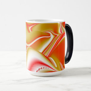 Caneca Mágica Amor e Abstrato 3D Rainbowart Dourado