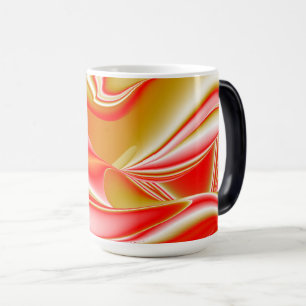 Caneca Mágica Amor e Abstrato 3D Rainbowart Dourado