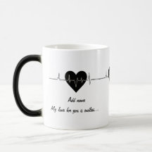 Amor Sem Fim: Mug Morphing Personalizável